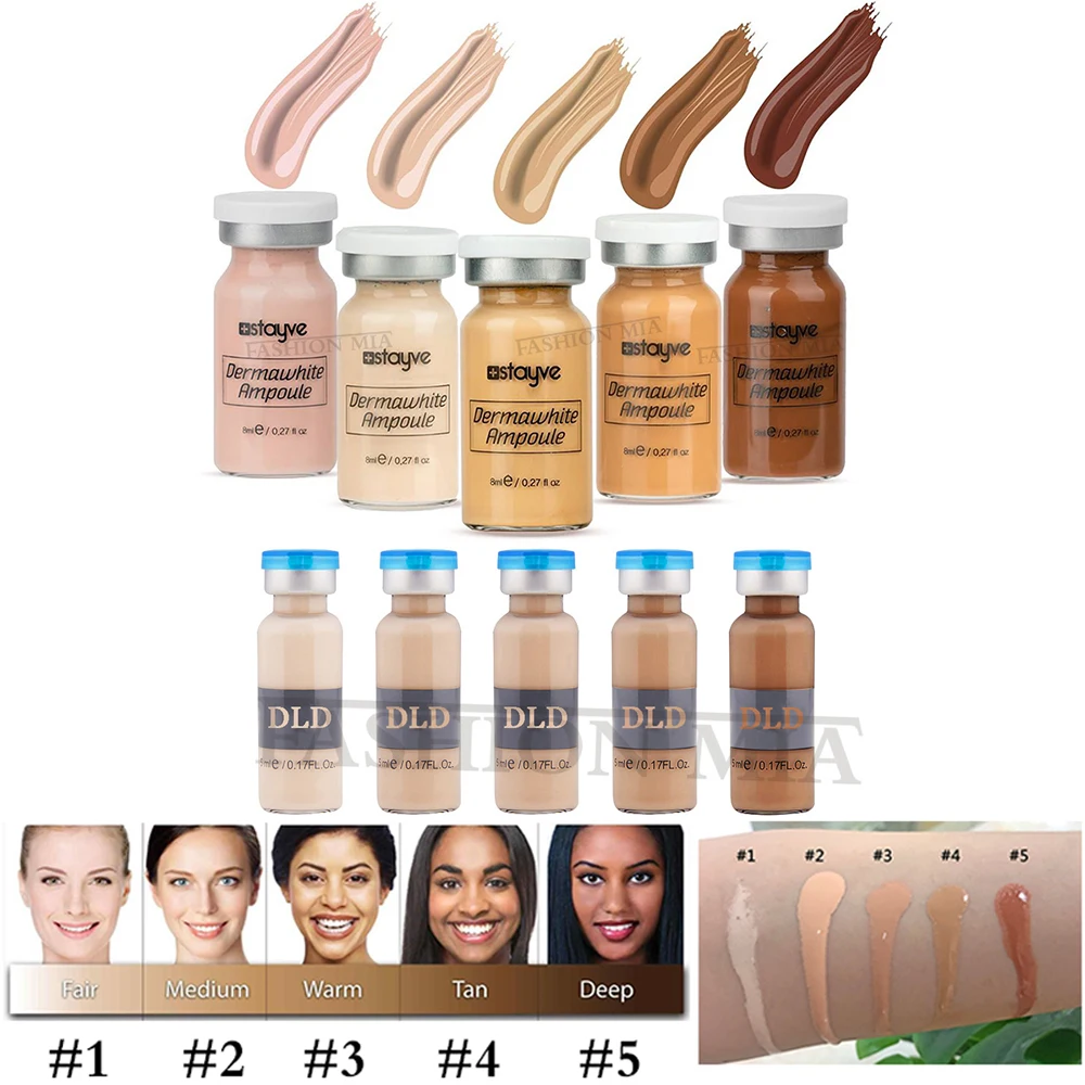 

4Pcs Mix BB Cream Glow Beginner Starter Kit DLD Anti-Aging Serum Korean Cosmetics Meso Whitening Concealer Foundation for Dr Pen