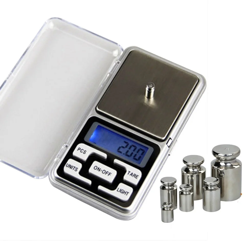 

200g/300g/500g x 0.01g Mini Pocket Digital Scale for Gold Sterling Silver Jewelry Scales Balance Gram Electronic Scales
