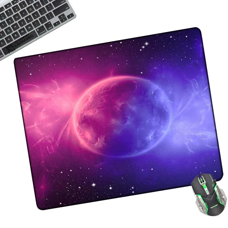 

Custom Small Mouse Pad Keyboard Mat Universe Starry Sky Family Pc Accessories Hot Kawaii Mini Computer Desktop Table Mause Mats