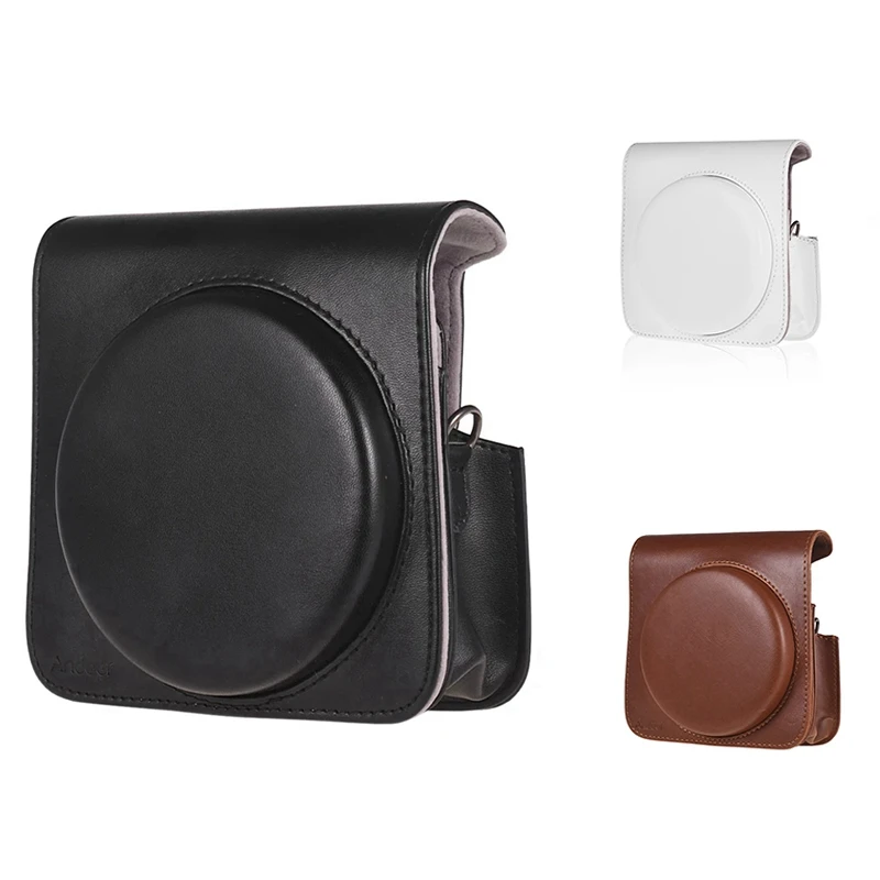 PU Leather Camera Bag With Strap Case For Fujifilm Instax Square SQ6 Instant Film