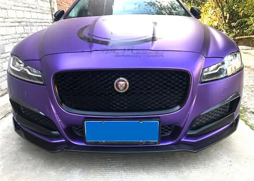 Передние разветвители для бампера из углеродного волокна Jaguar XF 2016-2020