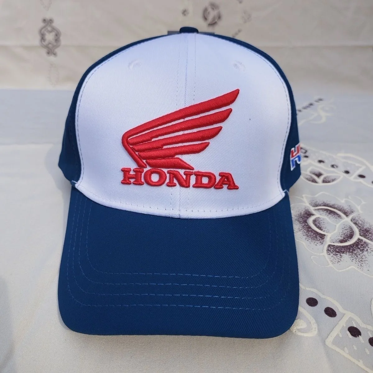 

2023 New Hondas hat off-road hat riding locomotive racing duck tongue baseball cap wings letter embroidered sun hat