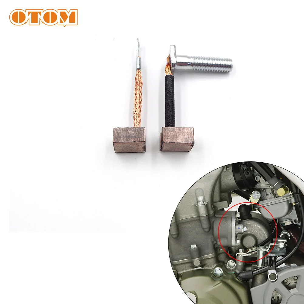 OTOM For HONDA 31201-MBE-008 Terminal Set Carbon Brush Holder Starter Repair Kit CRF250X CB1000R CBR600F4 CBR954RR CBR1000RR TRX