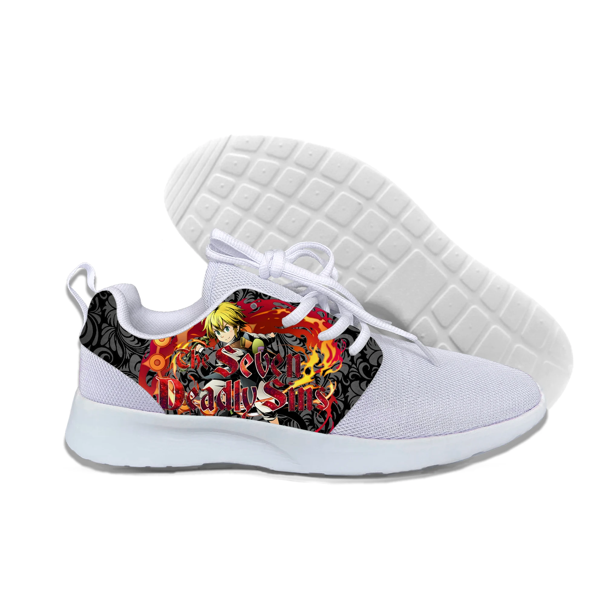 

The Seven Deadly Sins 2022 Spring Breathable Shoes Flat Slip on Platform Tenis Women Men Mesh Sock Shoes Zapatillas Aire Mujer