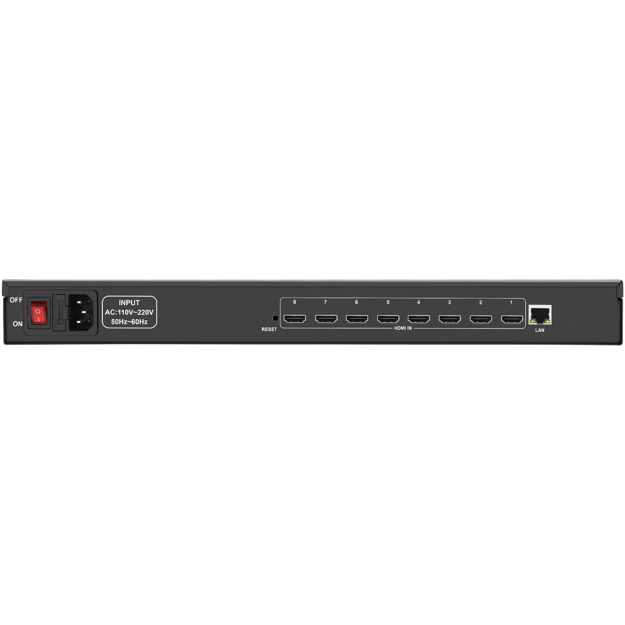 1U Rack HEVC H.264 H.265 8-канальный HD HDMI-IP-видео энкодер IPTV Кодеры потоковой передачи в