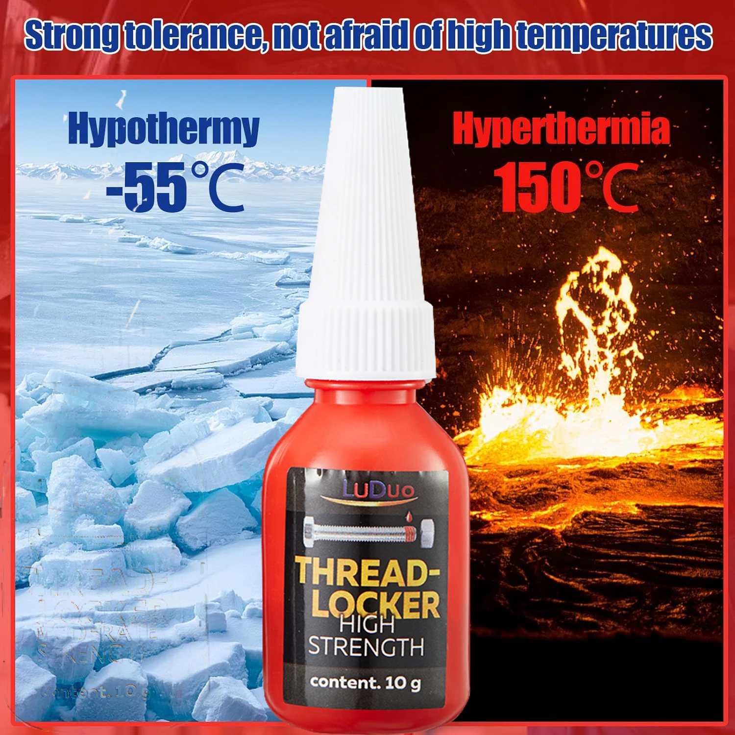 Винтовой клей для фиксации резьбы 10 мл анаэробный антиослабляющий