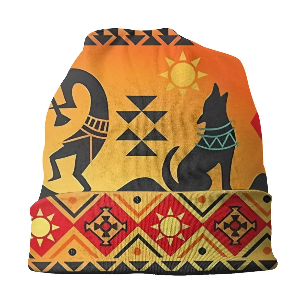 Шапочка шапки Kokopelli Hopi мужские женские тонкие шапочки шапка теплая на осень и