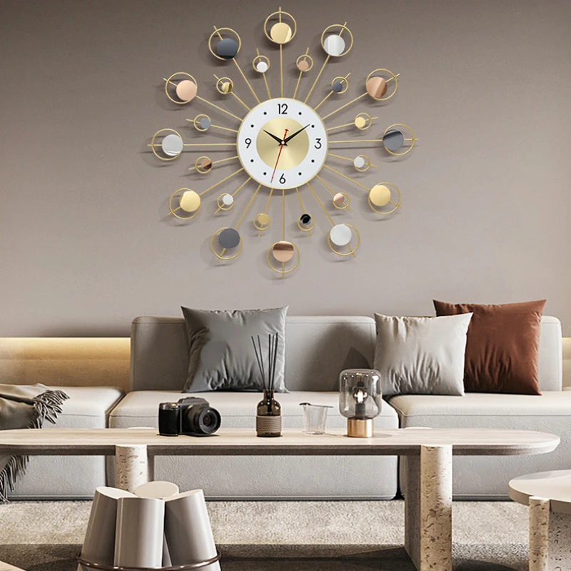 Креативные декоративные настенные часы роскошные большие современные