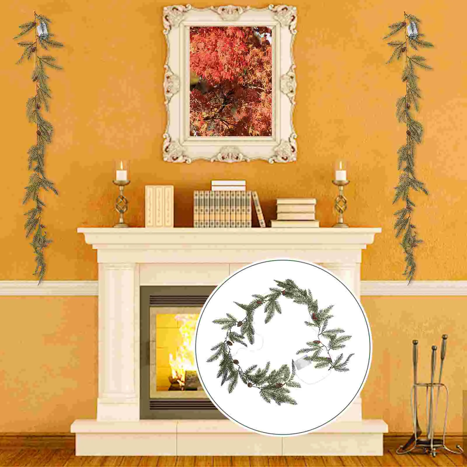 

1pc Christmas Tree Garland Lighted Garland Indoor Copper Wire String Christmas Garland Lights Christmas Fairy Lights