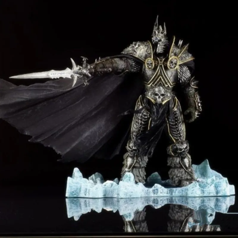

21cm World Of Warcraft Game Dc7 The Lich King-alsace Death Knight Collectible Model Pvc Toy Children's Toy Adult Hand-made Gifts