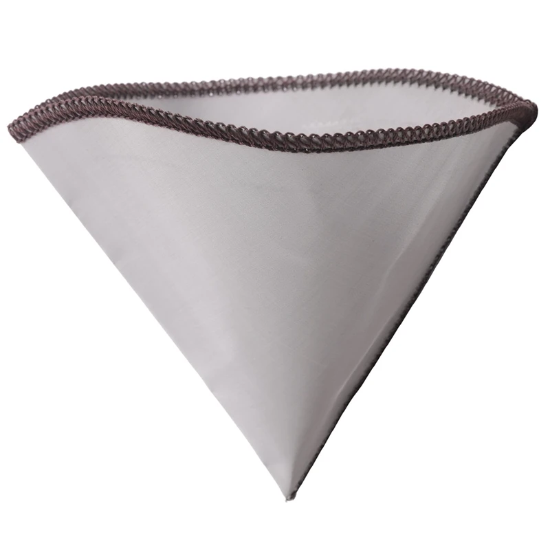 Многоразовый сетчатый фильтр для кофе безбумажный конусный из нержавеющей стали