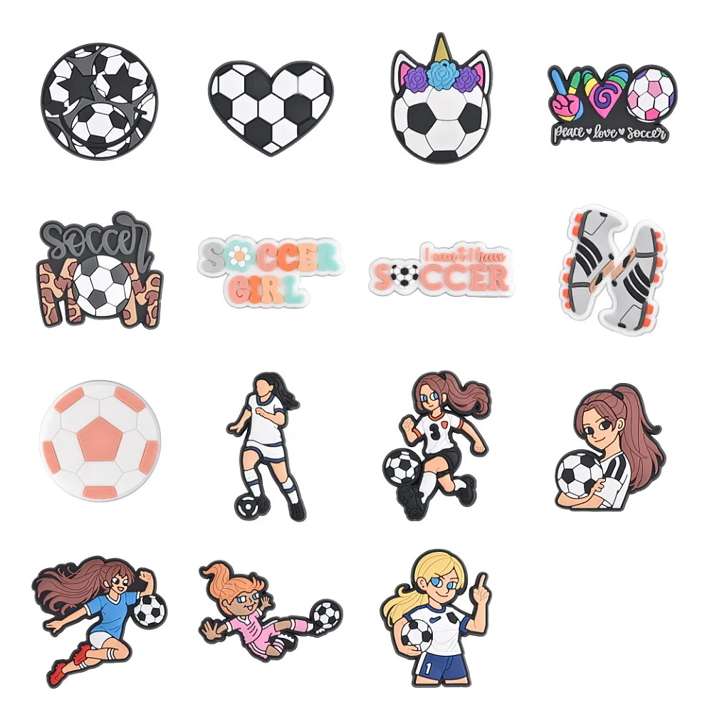 2024 подвески для футбольных кроссовок силиконовые украшения спортивной обуви