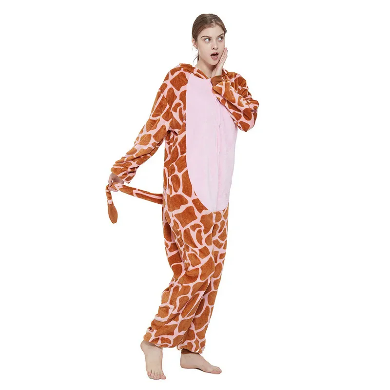 Кигуруми-комплект для косплея взрослых мультяшный жираф лягушка Детская Пижама