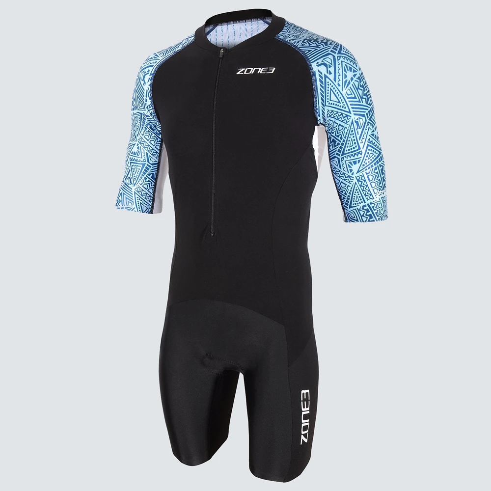 

Zone3 Bicycle Triathlon Skinsuit Men Cycling Racing Short Sleeve Swiming Suit Pro Road Bike run Roller Skate Clothing jumpsuit