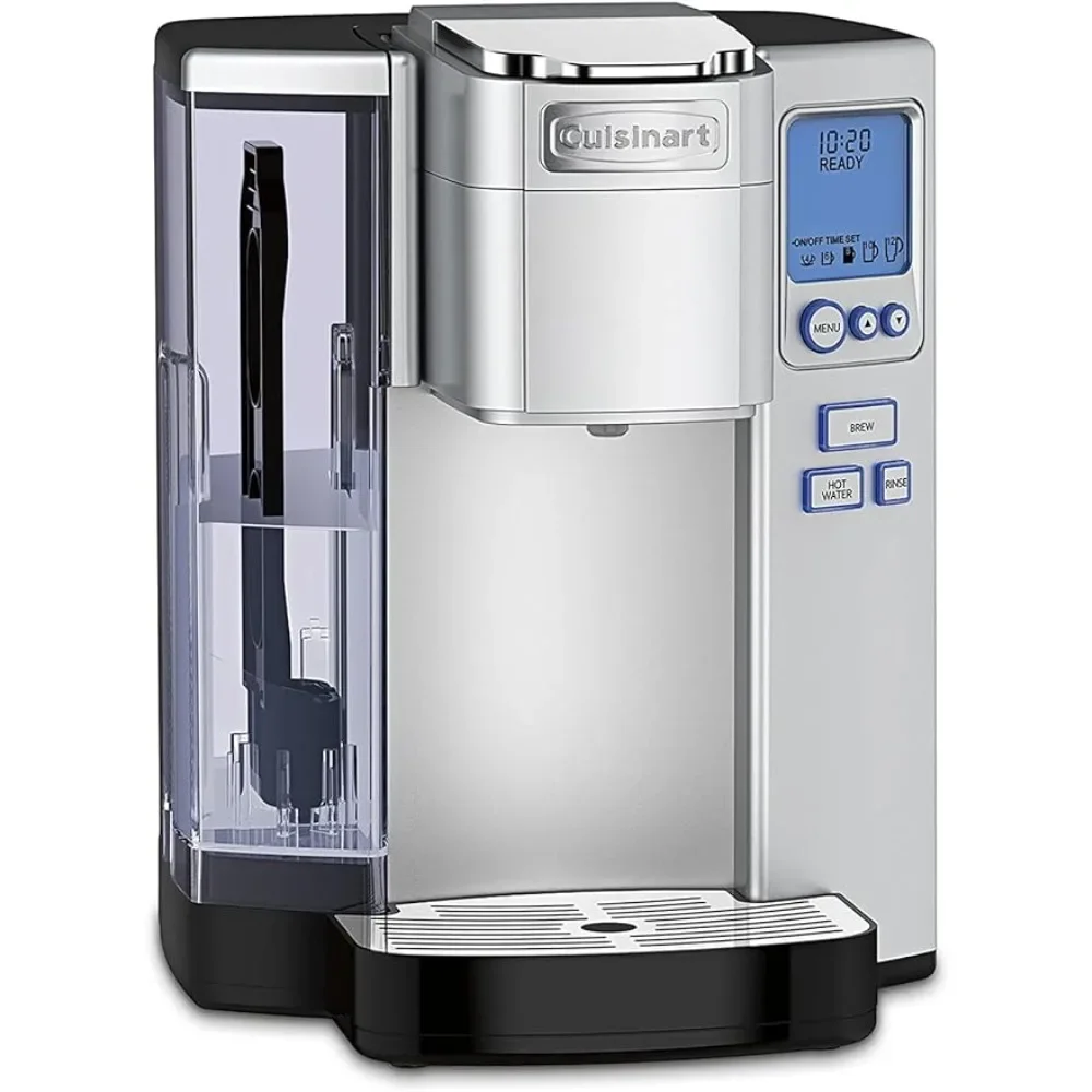 

Cuisinart Coffee Maker, Single Serve 72 oz Storage Type, Programmable Brew & Hot Water Dispenser, SS-10P1, Silver
