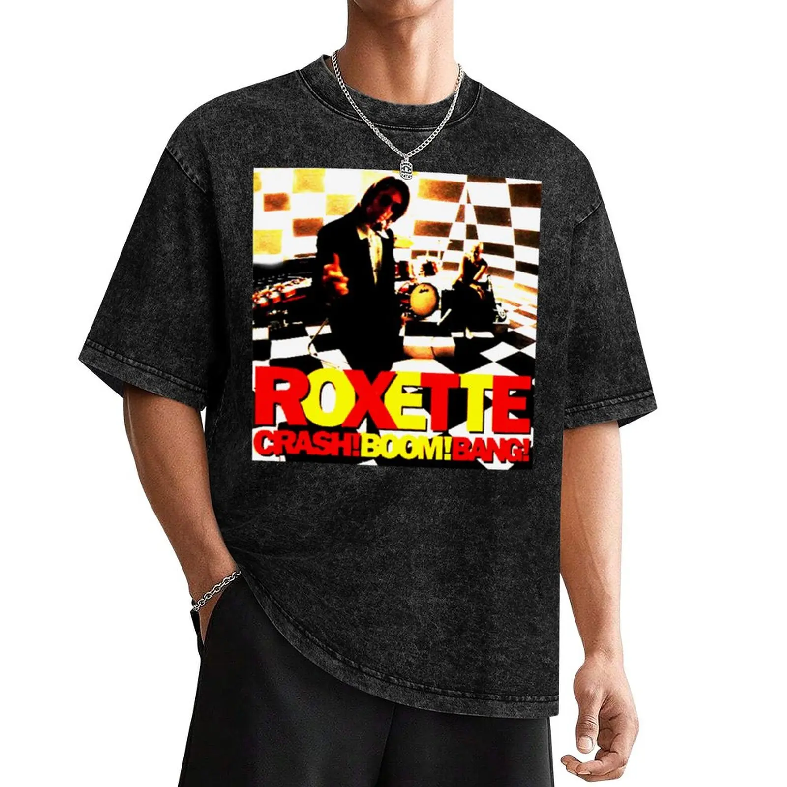 Футболка Best-of-Roxette хлопковая белая мужская |