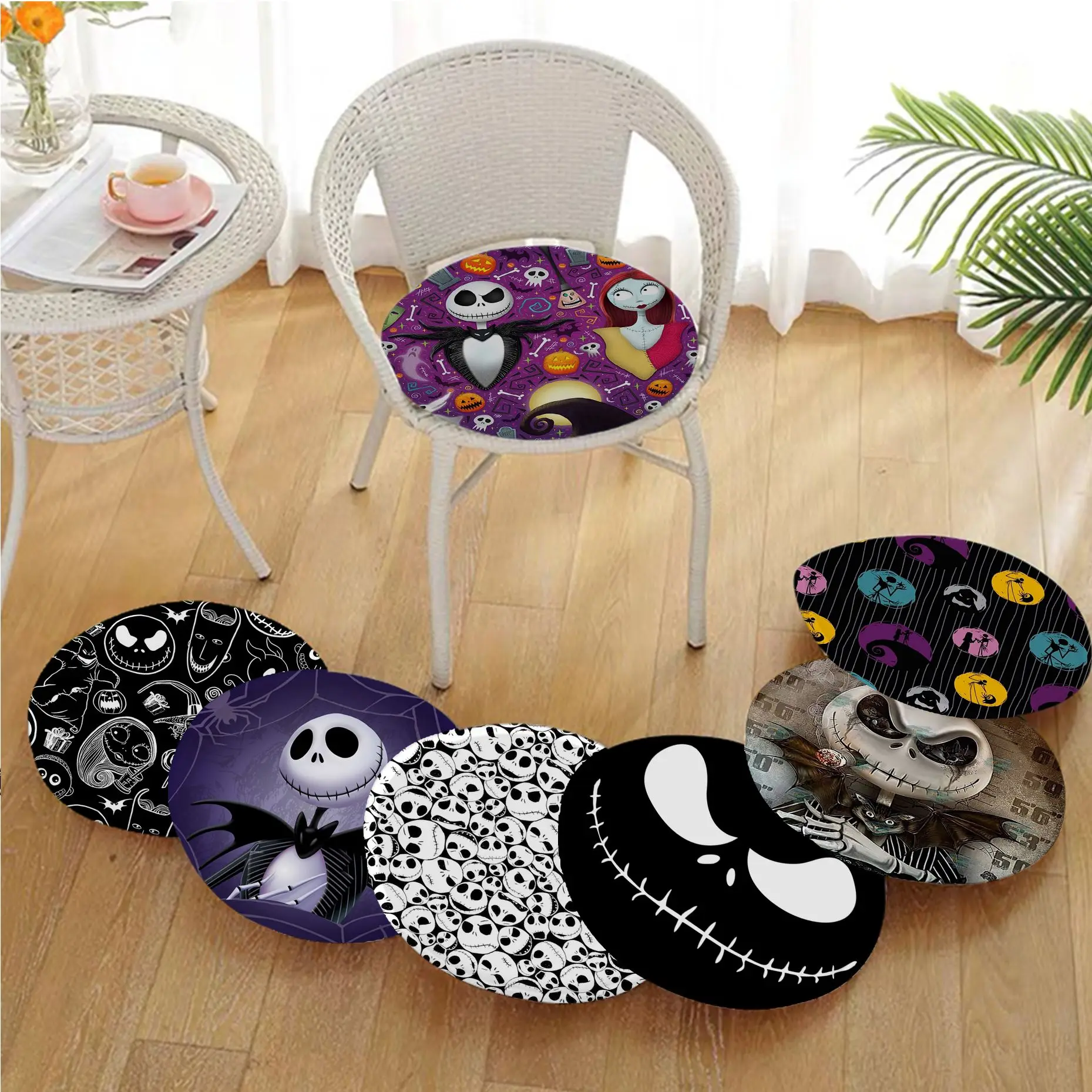 

Disney The Nightmare Before Christmas Decorative Chair Mat Soft Pad Seat Cushion For Dining Patio Home Office Buttocks Pad