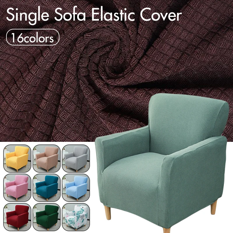 

Sofa Cover Relax Stretch Single Seater Club Couch Slipcover For Living Room Study Bar Counter Elastic Armchair Protector Cover