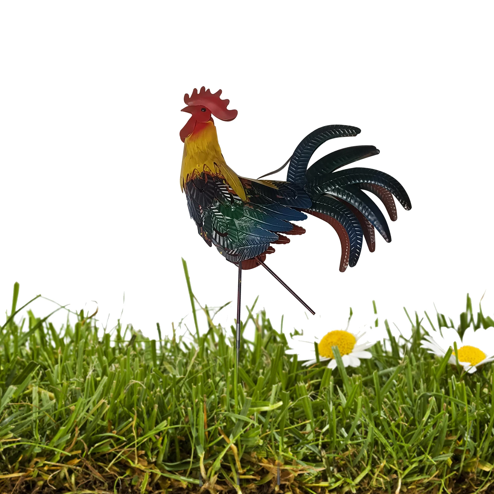

Садовый художественный петух, ветряной Спиннер, колышка, фермерское садовое украшение, Подарочный водонепроницаемый для двора, задние двор...