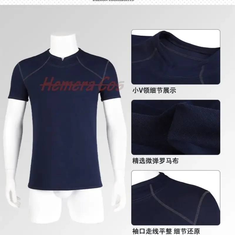 Костюм для косплея жизни 4 Леон Кеннеди серая футболка мужской трико летняя