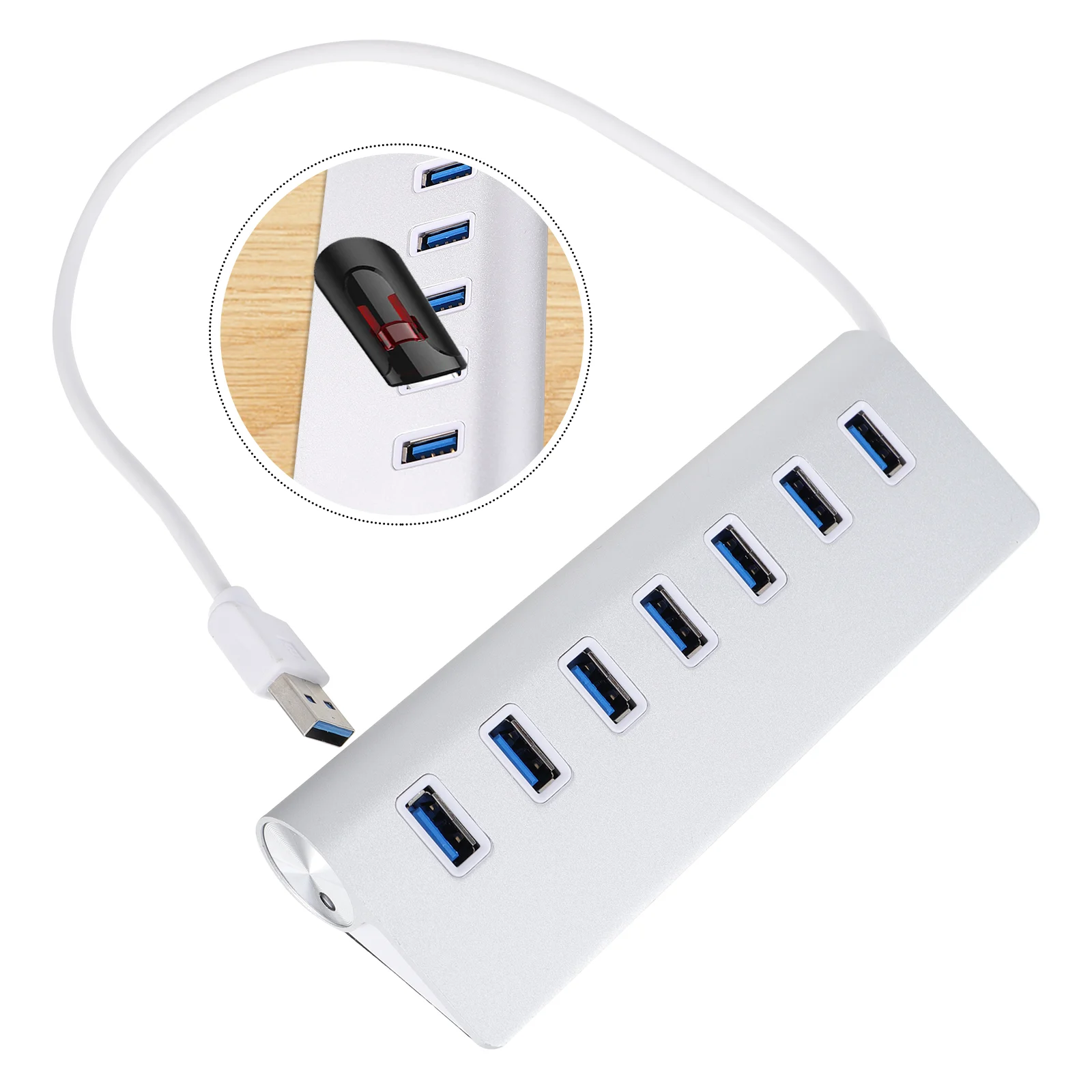 7-портовый USB-концентратор адаптер питания удлинитель разветвитель