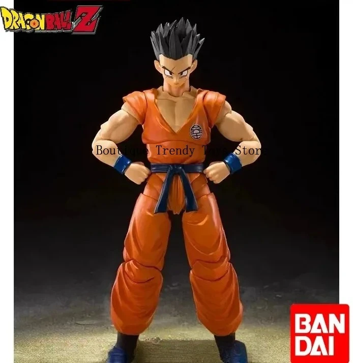 Фото В наличии 100% оригинальные фигурки Bandai S.H.Figuarts SHF Dragon Ball Yamcha Earth's Foremost Warrior из ПВХ, аниме-фигурки, модели игрушек №4