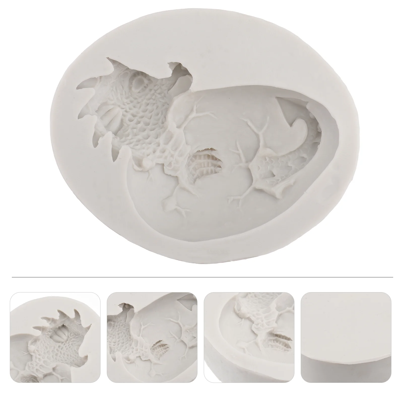 

1pc Easter Egg Mold Chic Lovely Chocolate Fondant Cake Silicone Mold for Bakery