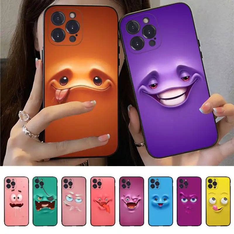 

Funny Face Phone Case for iPhone 11 12 13 mini pro XS MAX 8 7 6 6S Plus X 5S SE 2020 XR case