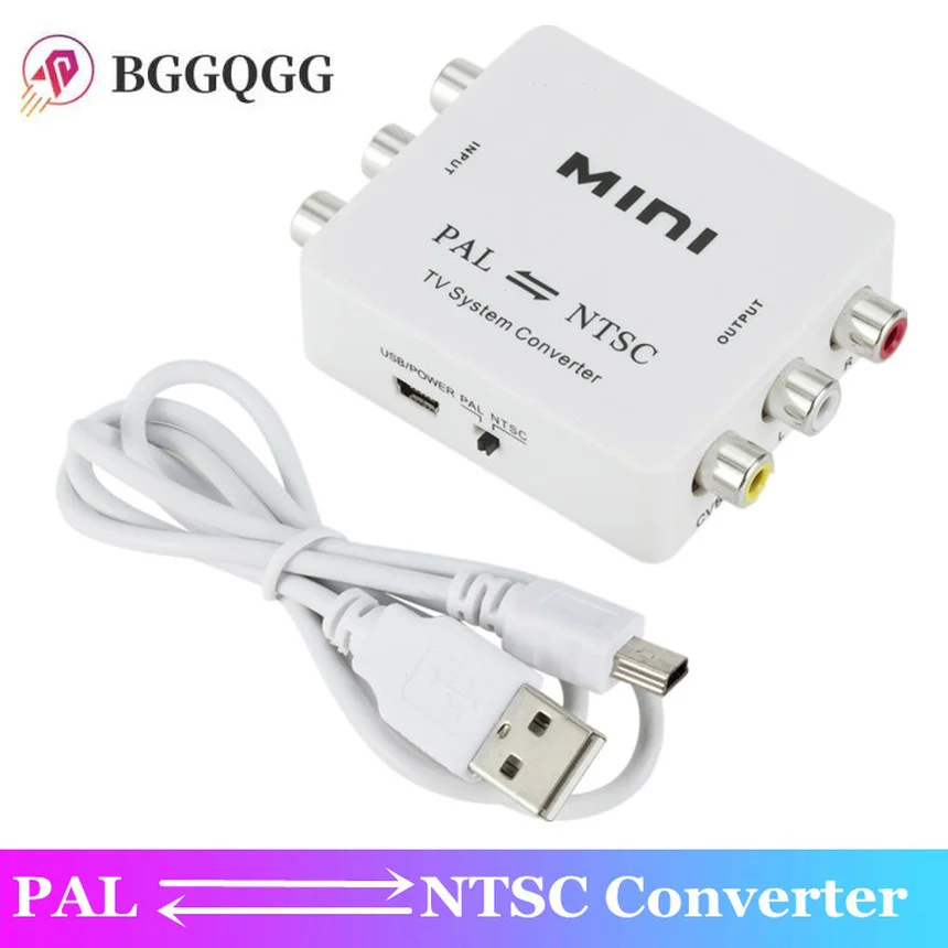 

Mini PAL NTSC Bi-direction TV System Converter Switcher PAL to NTSC NTSC to PAL Dual-Way TV Composite Connection Converters