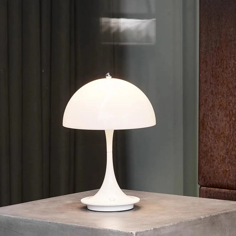 

Настольная лампа с регулируемой яркостью, перезаряжаемая Беспроводная Настольная лампа с сенсорным управлением, ночник для спальни, офиса, лампа для грибов, прикроватная лампа