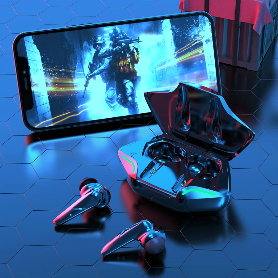 TWS беспроводные наушники 5 0 игровая гарнитура наушники-вкладыши с зарядным