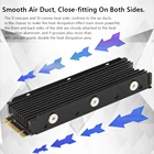 Пылезащитный радиатор NVME NGFF M.2, охлаждающий металлический лист, термопрокладка для M.2 NGFF 2280 PCI-E NVME SSD, поддержка PS5, игры с 2 вентиляционными отверстиями