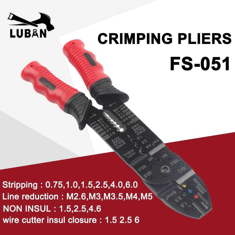 

FS-051 style multi-functional crimping plier terminals crimping tools multi tool tools hands plier