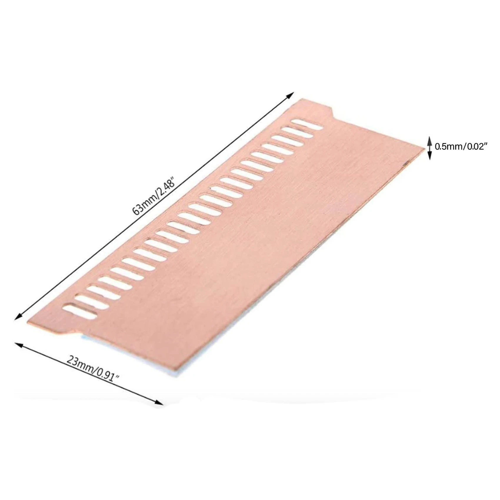 Радиатор для игровой ноутбука из чистой меди 0 5 мм 4 шт