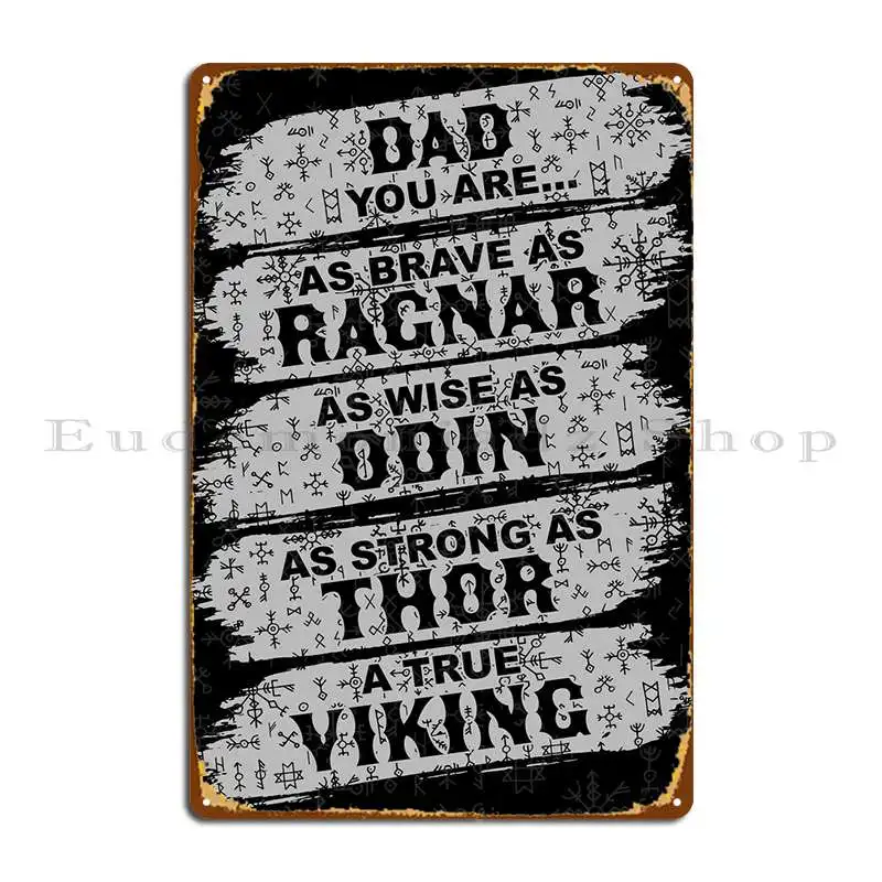 

Ретро стиль викингов папа металлические знаки домашняя печать Дизайн персонализированный клубный жестяной знак плакат