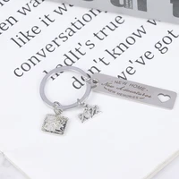 2022 new family keychain new home new adventures moving to a new home new start for unisex accessory