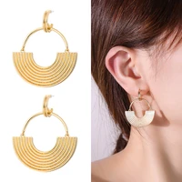 2022 new vintage stud earrings geometric metal drop earrings rainbow hoop gold womens earrings jewelry accessories