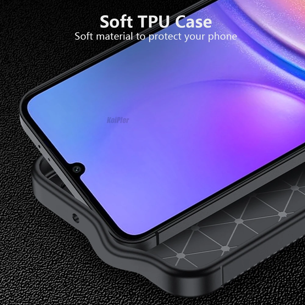 Фото Чехол A16 из углеродного волокна для Samsung Galaxy A16, чехол для телефона, роскошный мягкий тонкий силиконовый чехол из ТПУ для Samsung ga16, Обложка, чехлы №5