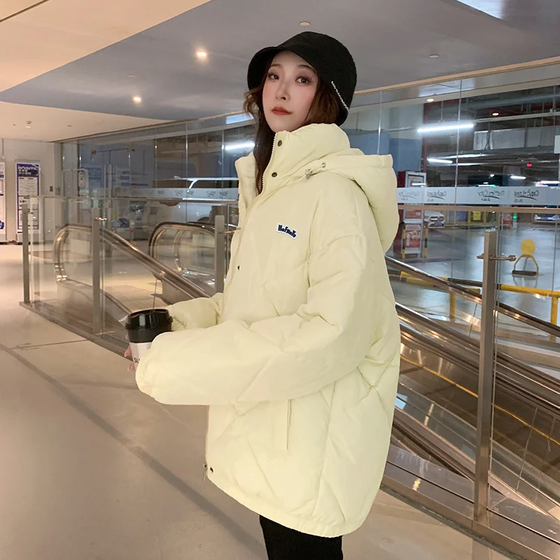 

Thickened Coats Short Down Cotton Coat Women's Korean Loose Autumn Winter Coat Padded Jacket 2022 New Woman Parkas Jackets