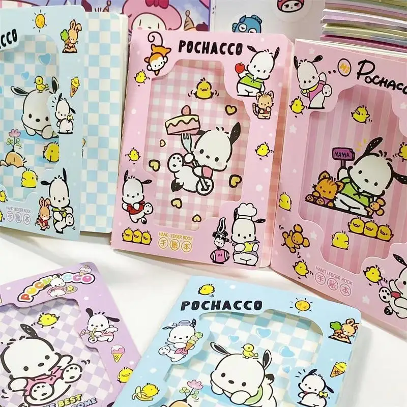 

4pcs Anime Sanrio Hellokitty Kuromi Cinnamoroll Cartoon Magnetic Book Student Handbook Notebook School Supplies Stationery Gift