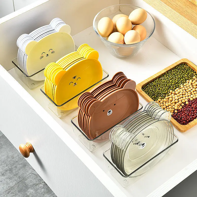 

Household bear snack dishes dining tables bone spitting dishes creative tableware anti drop fruit and dried fruit plates plates