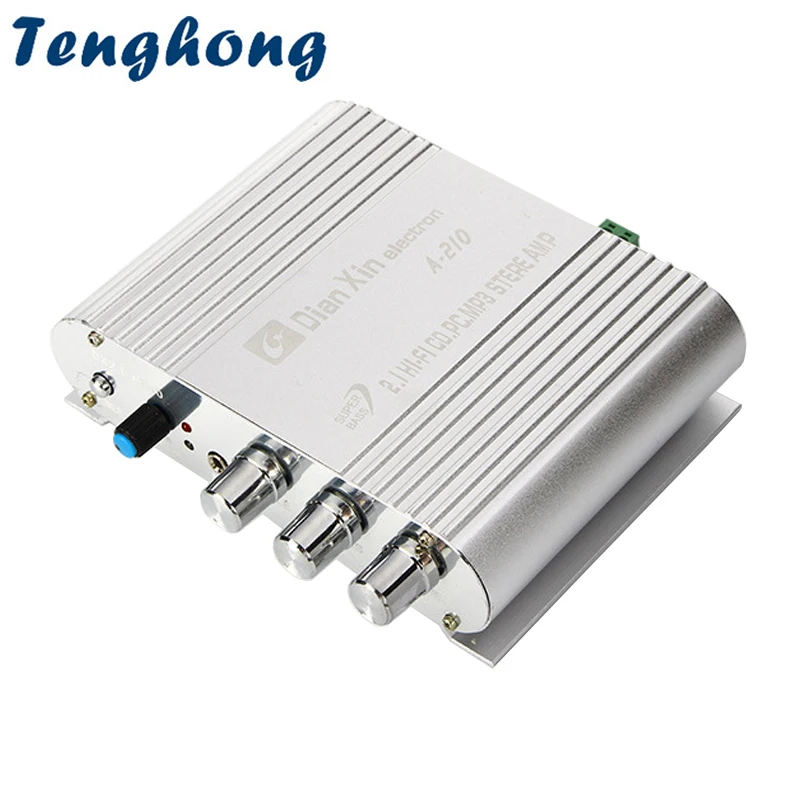 

Tenghong TDA8946/8201 12V Power Amplifier 40W*2+50W 2.1 Channel Car Borne Speaker Audio Subwoofer Amplifier