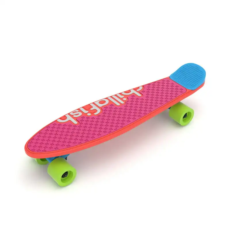 

Customizable Training Beginner Skateboard, Multiple Deck & Fin Options, Red Mix