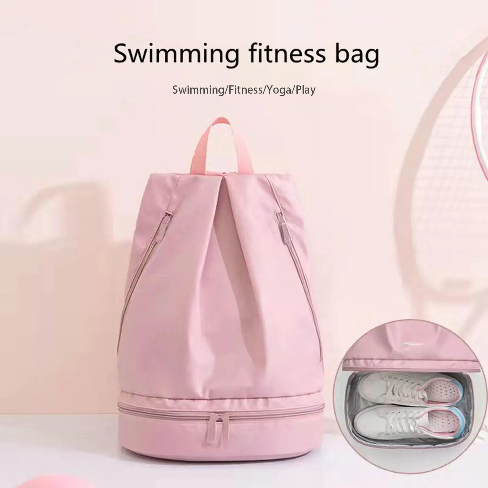 

Fitness Bag Wet Dry Separation Women's Swimming Bag Swimming Bags Backpack Shoe With Waterproof Beach School Compartment Ba V6A0