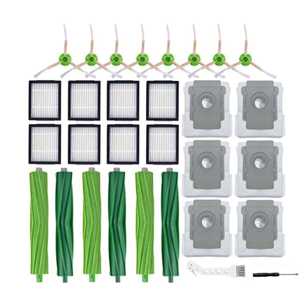 

30Pcs Replacement Kit Accessories for IRobot Roomba I7 I7+/I7 Plus E5 E6 E7 Vacuum Cleaner Brushes Filters Spare Parts