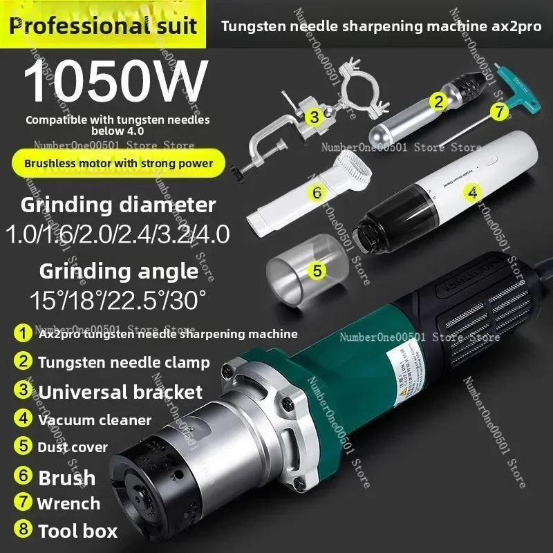 

Портативная вольфрамовая шлифовальная машина TIG, прецизионная точилка для сварочных электродов диаметром 1–4 мм с регулировкой угла