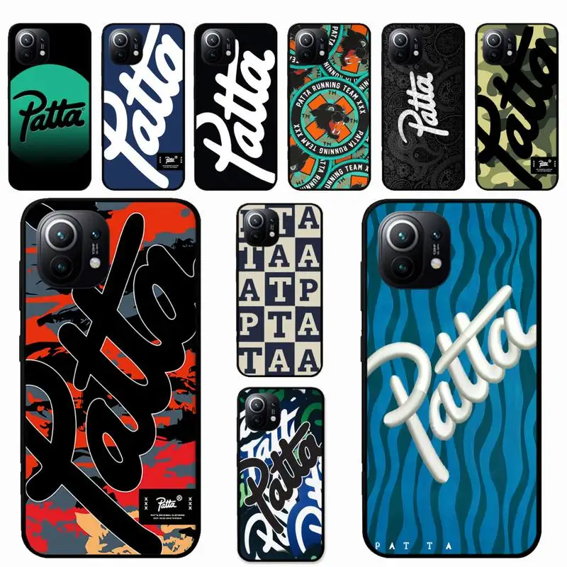 

Fashion P-patta Logo Phone Case For Xiaomi Mi 5X 8 9 10 11 12 lite pro 10T PocoX3pro PocoM3 Note 10 pro lite