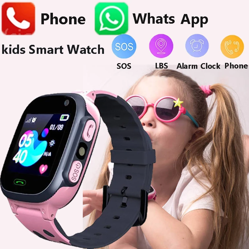 

Детские Водонепроницаемые Смарт-часы с функцией голосового вызова и Sim-картой