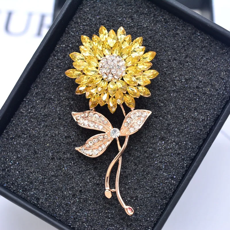 

Anti Glare Brooch Korean Version Fashion Clothing Decoration Sunflower Brooch as A Gift for Girlfriend and Best Friend