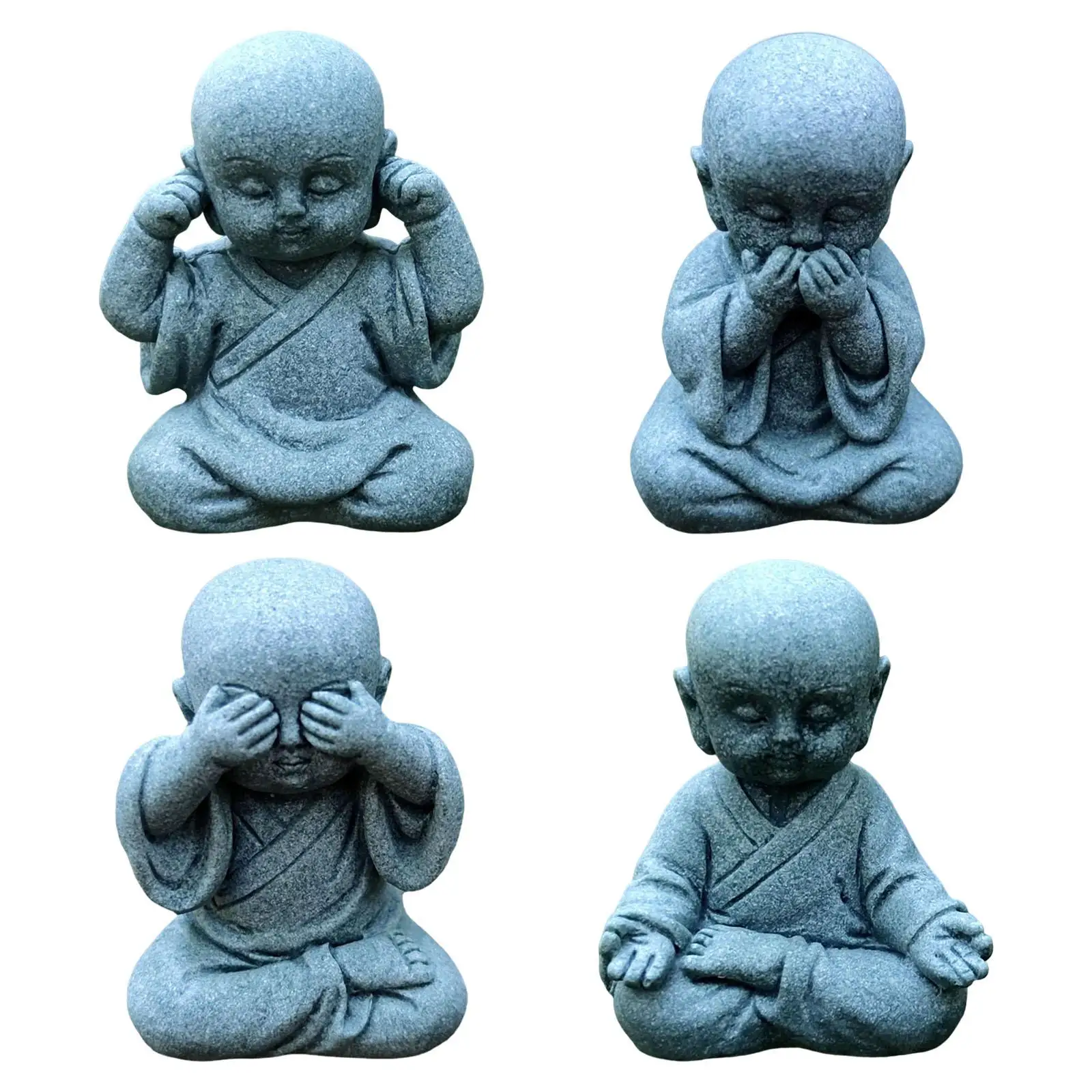 Мини-статуя Будды коллекционный предмет маленькая фигурка монаха для стола